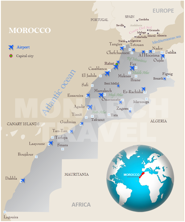 About Monarch Travel Agency Morocco DMC About our company Monarch Travel agency DMC in Morocco specialized in MICE, Luxury Travel and Tour operating with SIC guaranteed tours from Casablanca Marrakech