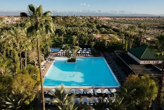 Gardens and pool of La Mamounia, Marrakech