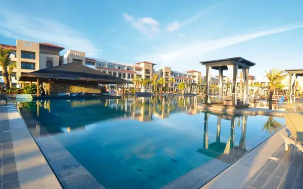 Pools and pavilions of the Riu Palace Tikida, Agadir