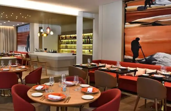 Reception area of a partner hotel, Taghazout