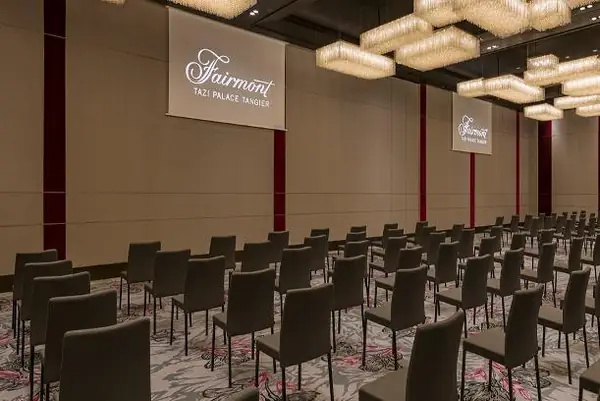 Reception area of a partner hotel, Tangier